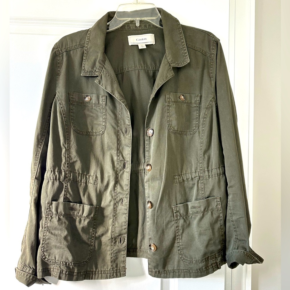 Caslon army green light jacket